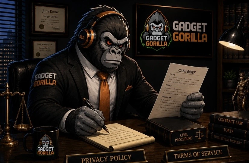 Gadget Gorilla in a law office