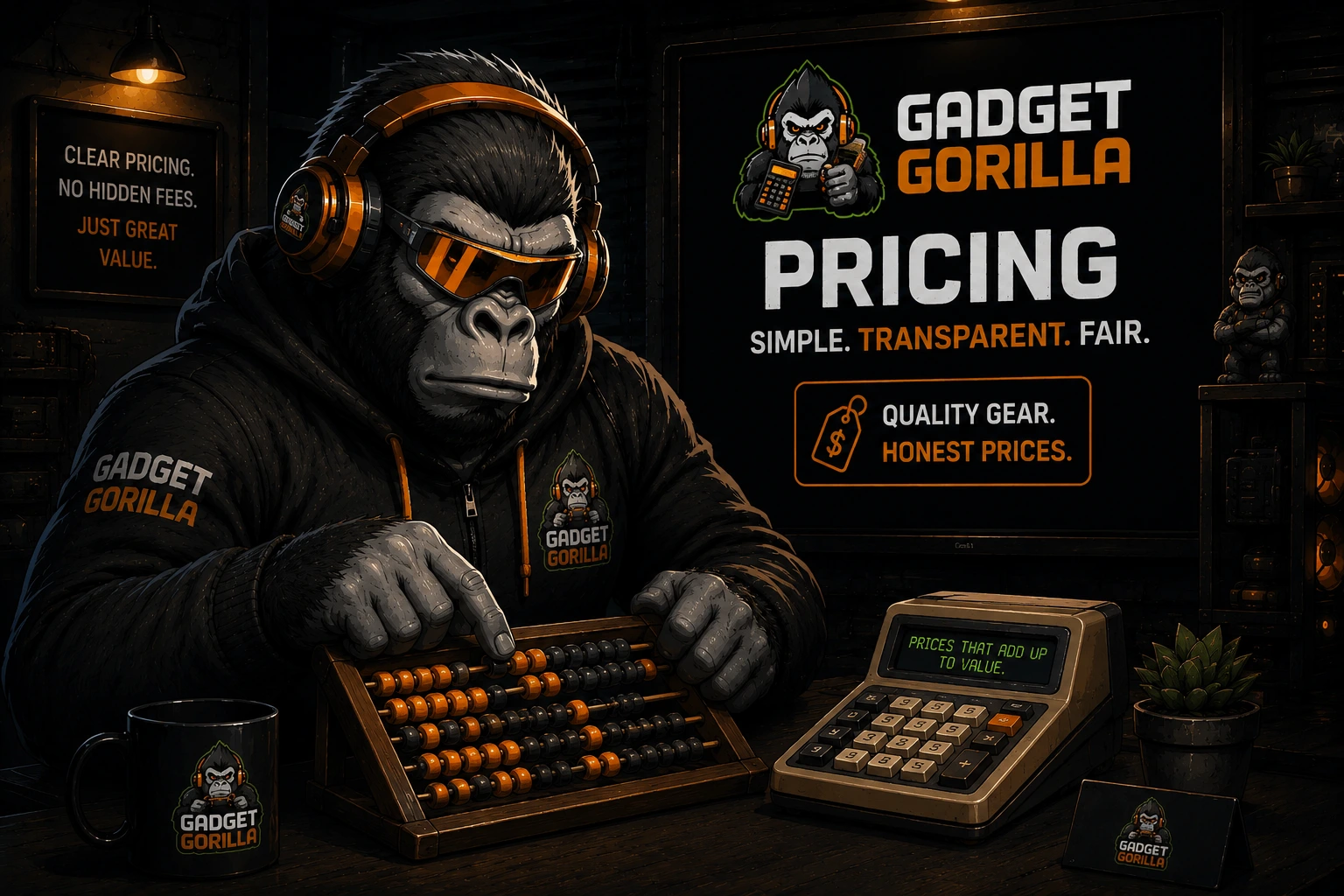 Gadget Gorilla calculating transparent prices